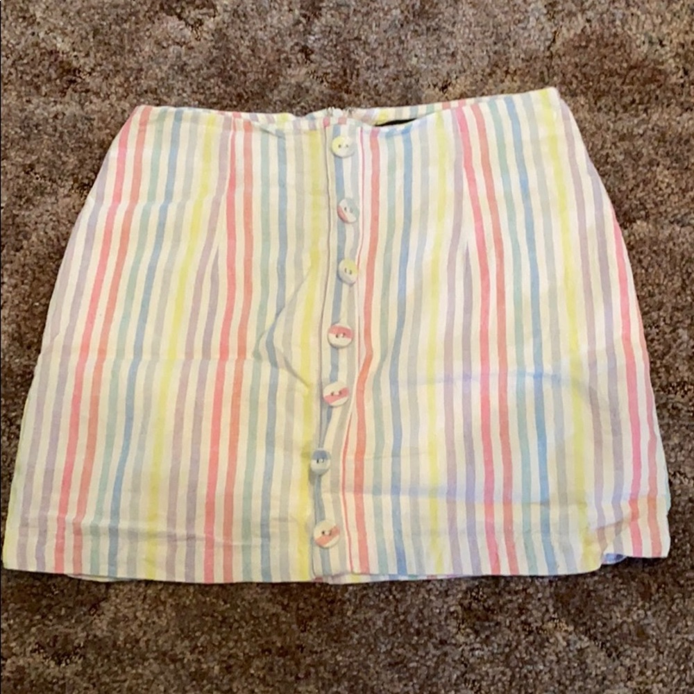 Rainbow Stripe Skirt